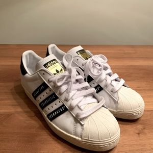 Adidas x Human Made 'Gears For Futuristic Teenagers White Black' Mens Size 7